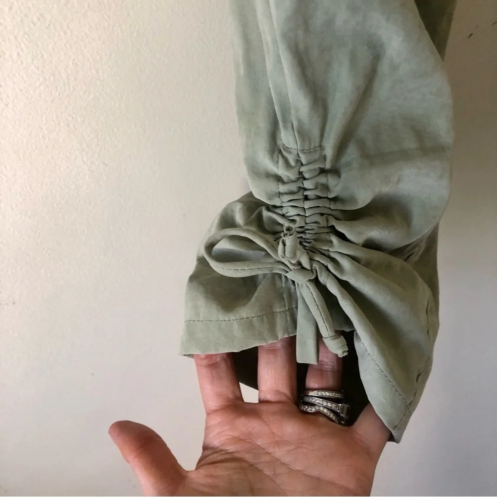 Nanette Lepore Silk Blend Sage Green Pants Size 6 - Picture 6 of 8